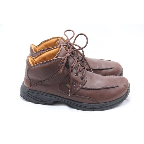 UGG Hiking Boots Mens Size 10 Brown Leather Waterproof Cold Weather Vibram 5552 main image 7